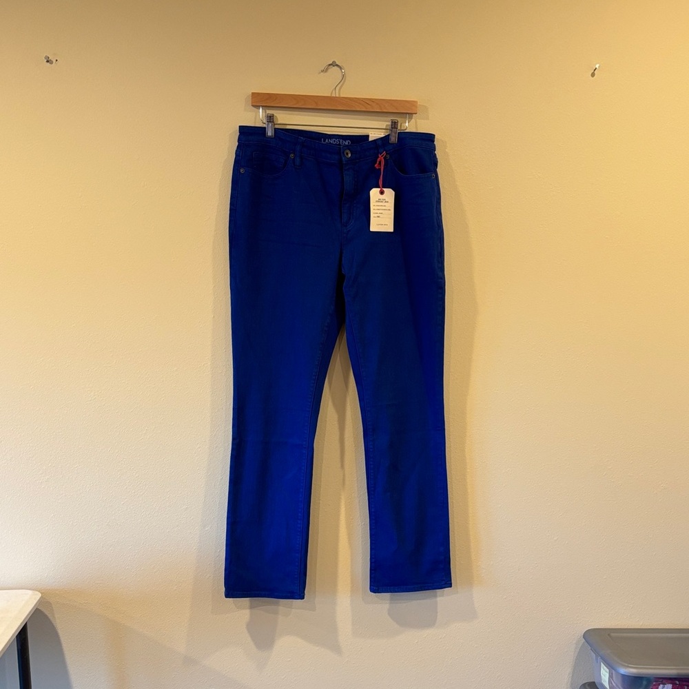 Lands' End Vibrant Blue Jeans